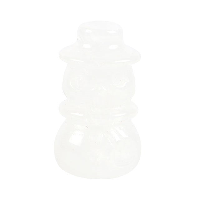 Clear Quartz Crystal Snowman in a Bag