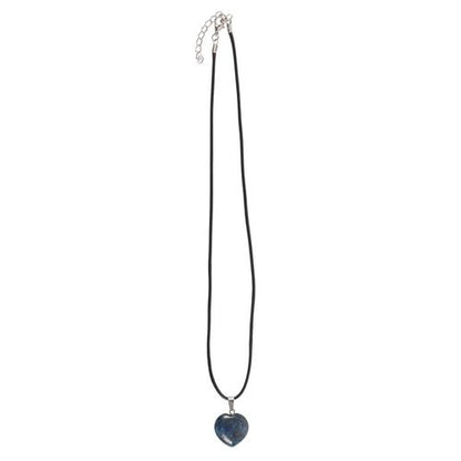 Lapis Lazuli Healing Crystal Heart Necklace
