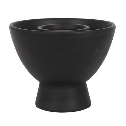 Black Pentagram Terracotta Smudge Bowl