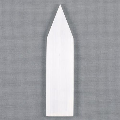 Selenite Flat Pointed Wand