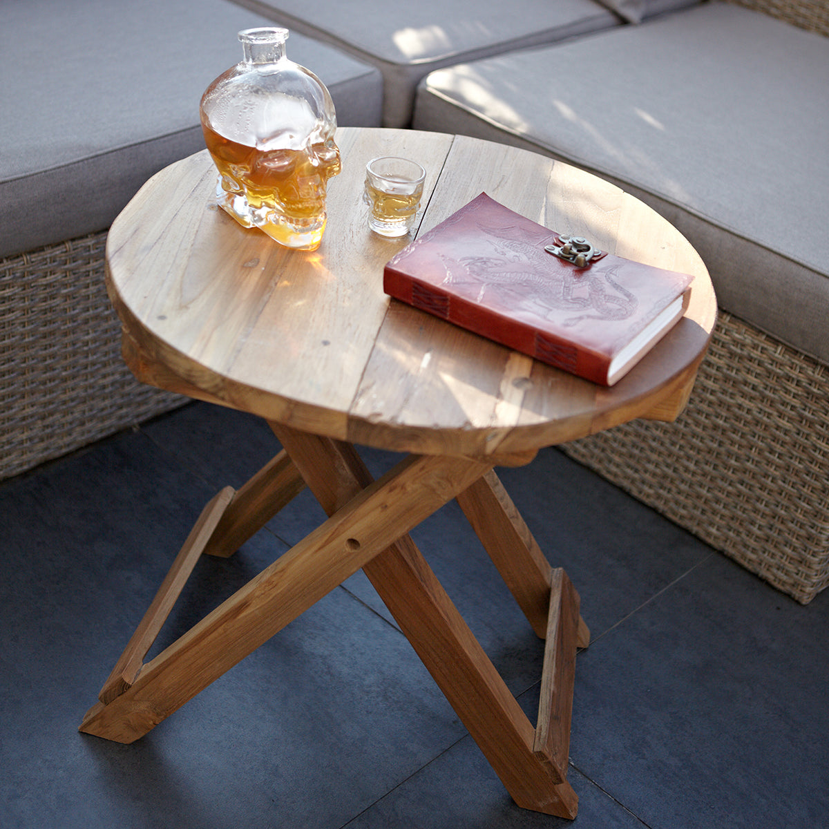 Round Folding Coffee Table